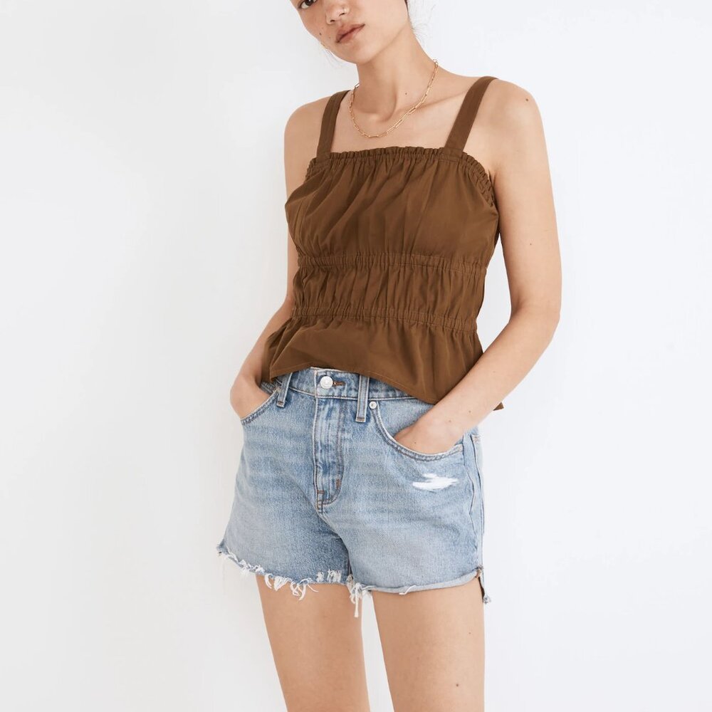 Madewell Relaxed Denim Shorts in Madera Wash: Side-Slit Edition (size 25)